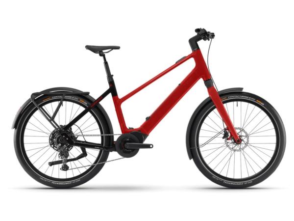 Winora iRide Pure X10 HIGH i400Wh 10-G Cues 24-25 Wi BSXM GL_red/black Rh XL