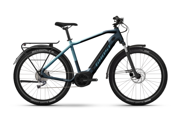 GHOST E-TERU ESSENTIAL EQ HIGH dark grey/metallic light blue - glossy L