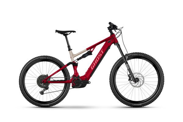 GHOST E-ASX ESSENTIAL rebel red/pebble gl&auml;nzend S