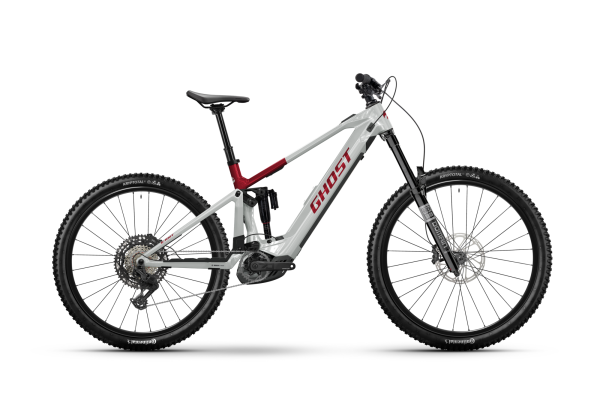 GHOST E-RIOT CF Advanced rebel red/misty gray gl&auml;nzend M