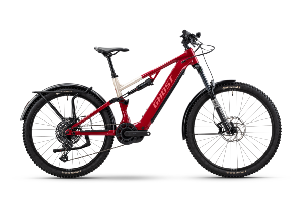 GHOST E-ASX ESSENTIAL EQ rebel red/coffee pebble - glossy S